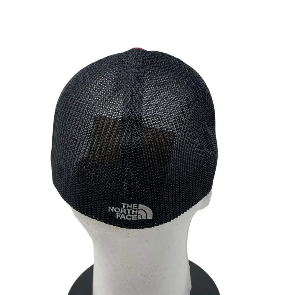 The North Face Never Stop Exploring Trucker Hat Cap Size S / M Pink‎ Black NEW